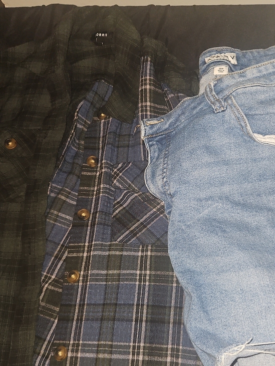 torrid Tops - torrid Blue and Green Plaid Button-Up Blouse